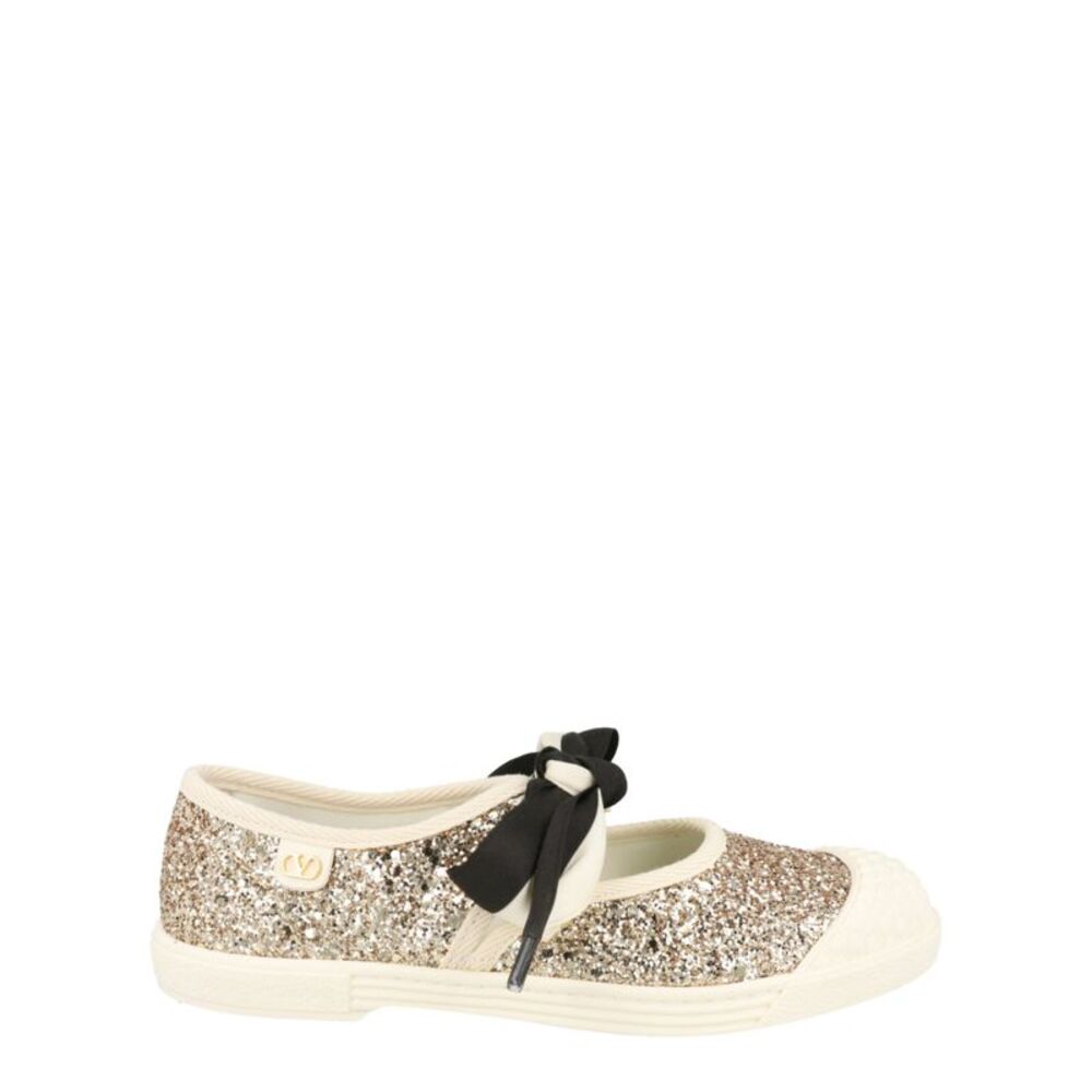 Valentino Glitter Bay By Bay Ballerina Sneakers Multi Womens